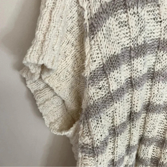 Free People  Chunky Knit Striped Shirt XS - Picture 7 of 9